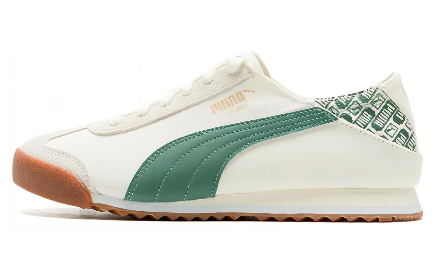 Кроссовки PUMA Roma (бело-зеленые)