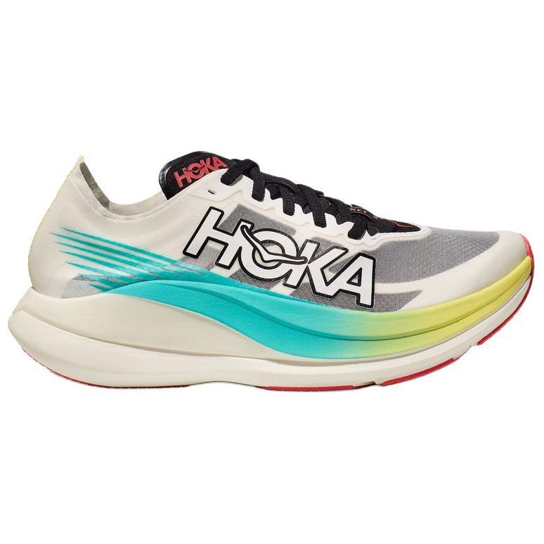 HOKA ONE ONE ROCKET X 2 Slip Resistant Abrasion Resistant Low top Casual Running Shoes Unisex White Gray Blue