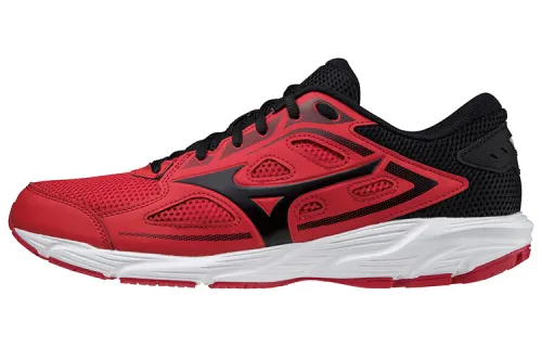 Mizuno Spark 7 Comfortable Slip Resistant, Abrasion Resistant, Breathable Low top Running Shoes Men's Red Black