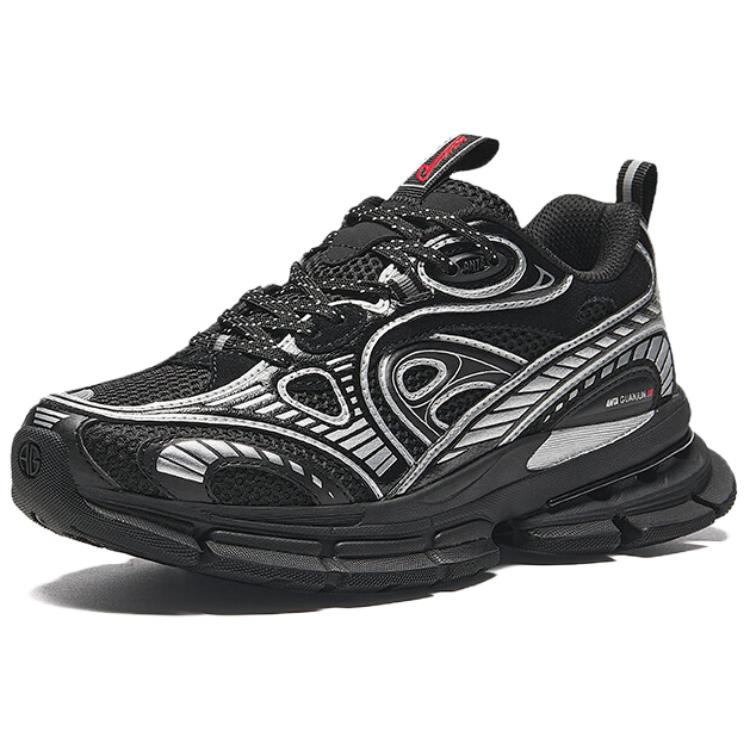 Anta Champion Series AG G01 Fashion Trend Slip Resistant Low top Casual Shoes Women’s Black Silver