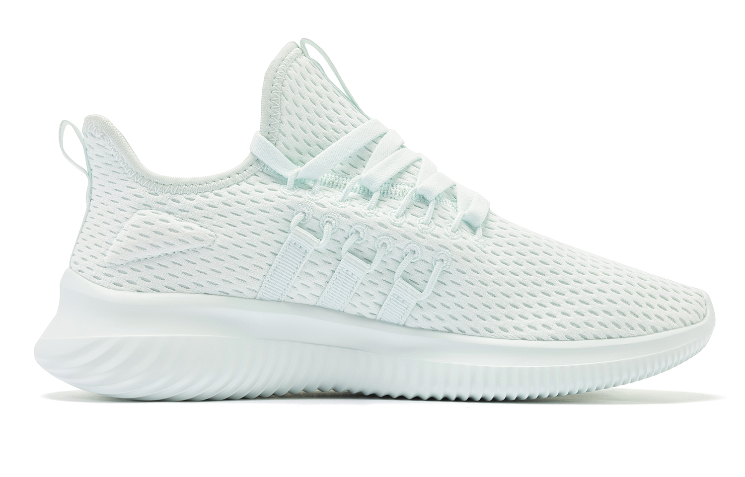 QIAODAN Wear resistant And Lightweight Low top Running Shoes Women’s Light Transparent Green Jordan White