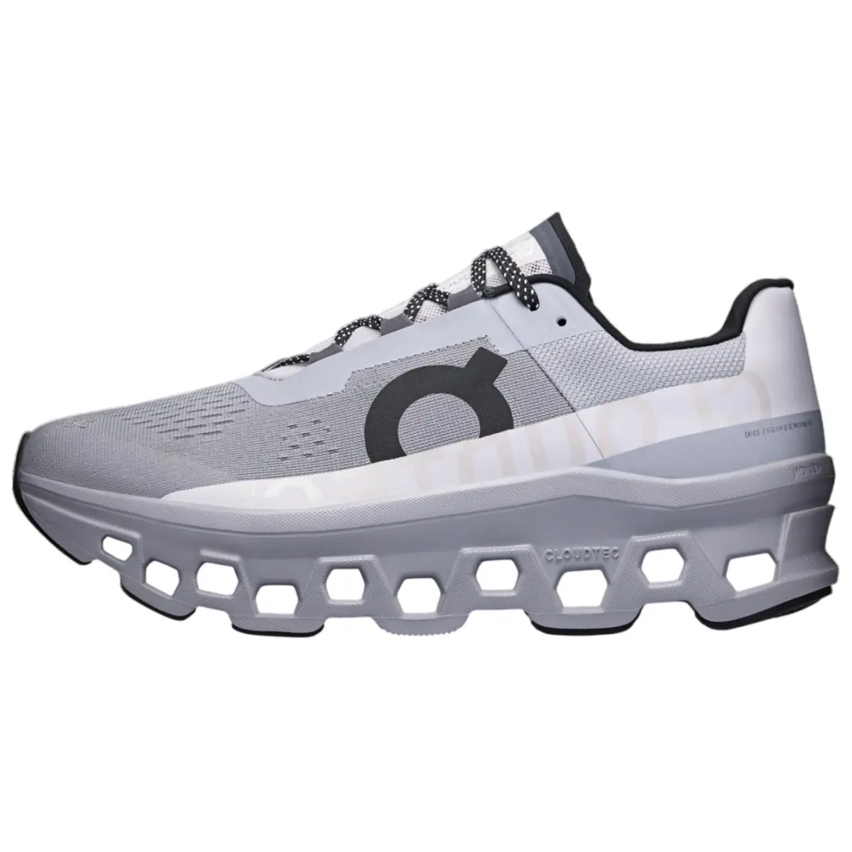 On Cloudmonster Mesh, Textile Breathable Low top Long Distance Running Shoes Men's Gray