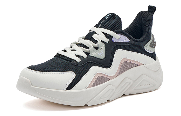 361° Running Shoes Women’s Low Top Obsidian Black/Feather White