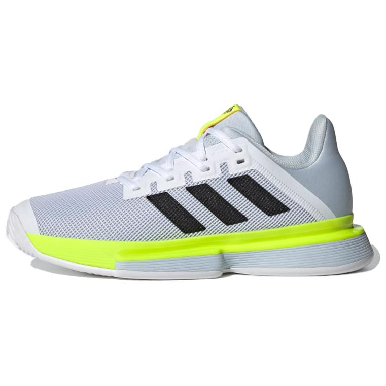 Adidas Solematch Bounce Comfortable And Trendy Mesh, Textile Breathable Low top Running Shoes Women's Gray Black Green