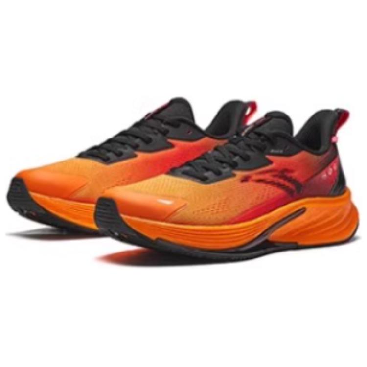 Anta Rocket 6.0 Cushioning Slip Resistant Abrasion Resistant Low top Sprint Running Shoes Men’s Orange Red Black