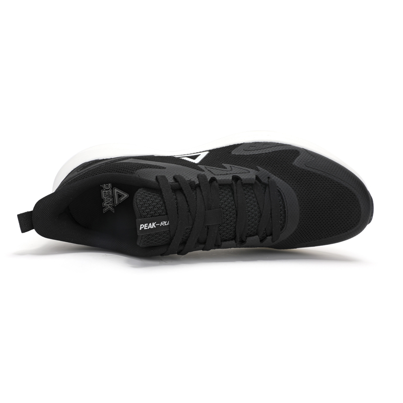 PEAK State Pole Abrasion Resistant Breathable Casual Running Shoes Men’s Black White