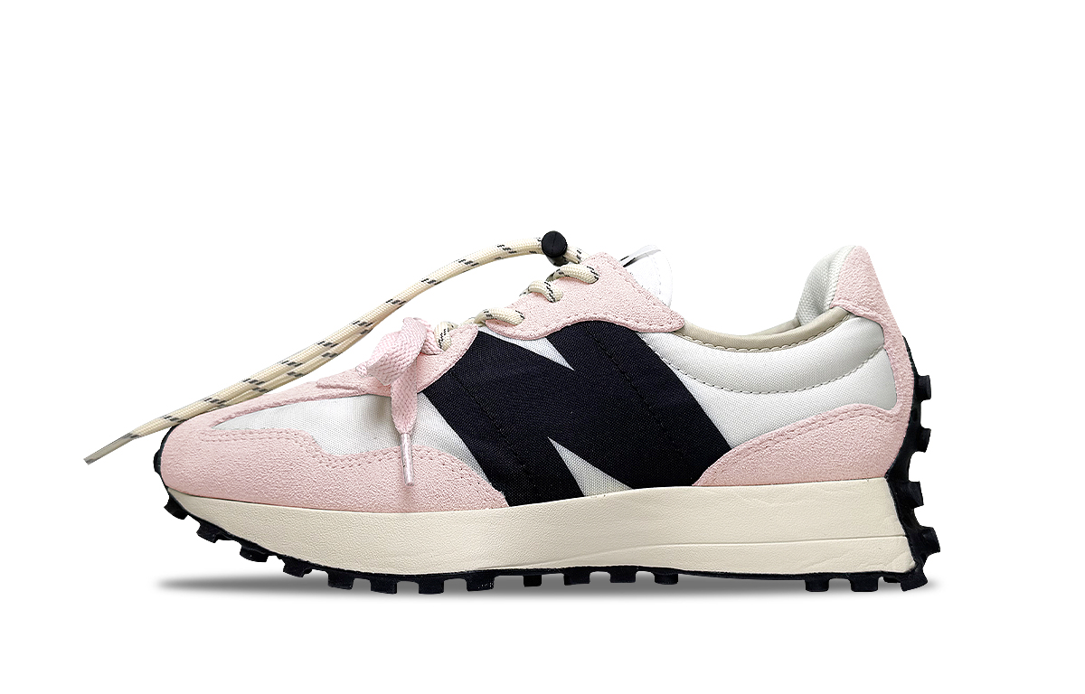 New Balance NB 327 Cushioning And Breathable Low Top Casual City Commute Running Shoes Unisex Cherry Blossom Pink