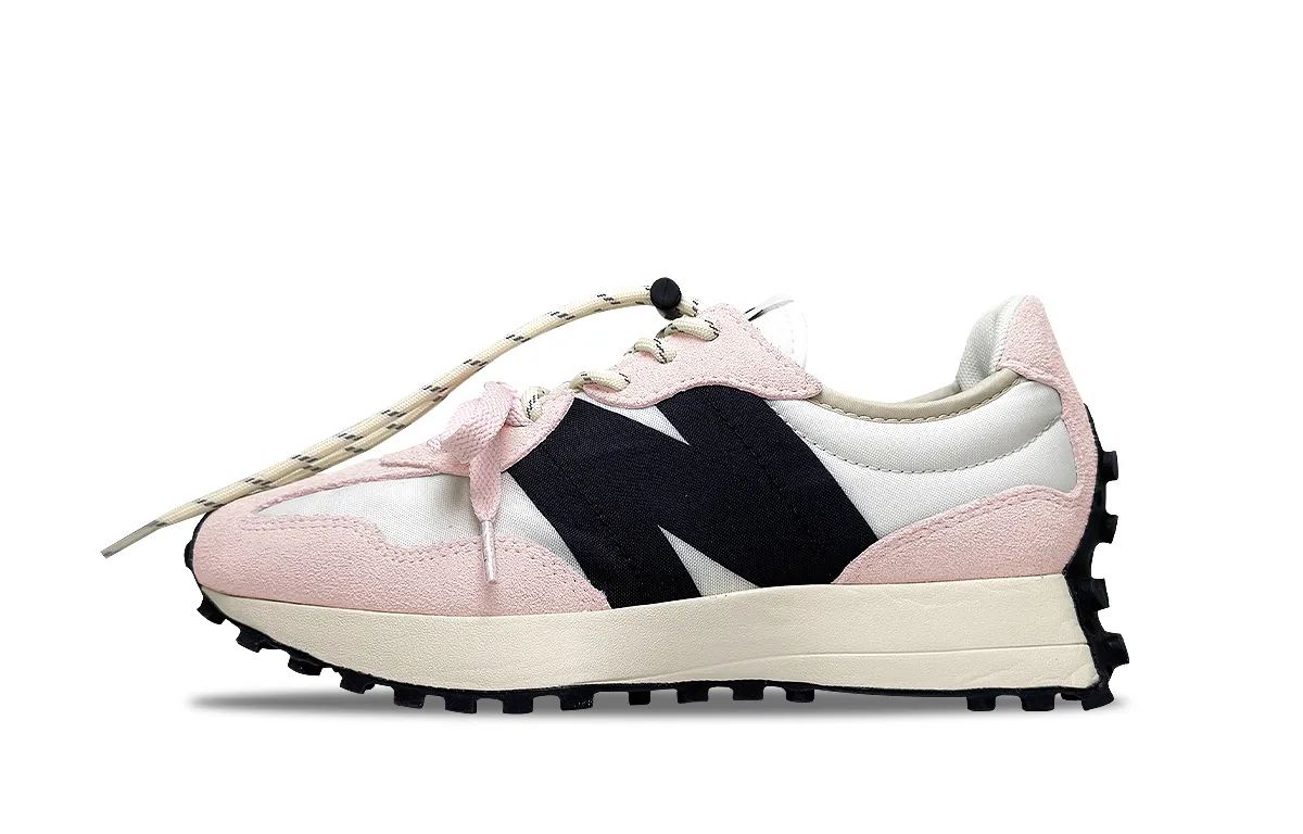 New Balance NB 327 Cushioning And Breathable Low Top Casual City Commute Running Shoes Unisex Cherry Blossom Pink