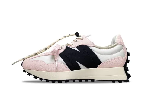 New Balance NB 327 Cushioning And Breathable Low Top Casual City Commute Running Shoes Unisex Cherry Blossom Pink