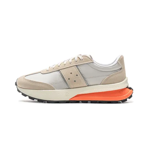 Li Ning Light Boat Slip Resistant, Abrasion Resistant, Breathable Low top Casual Shoes Unisex Coast Gray Light Lime