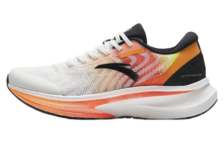 Anta Champion Series Cushioning Slip Resistant Low top Running Shoes Men's White Orange