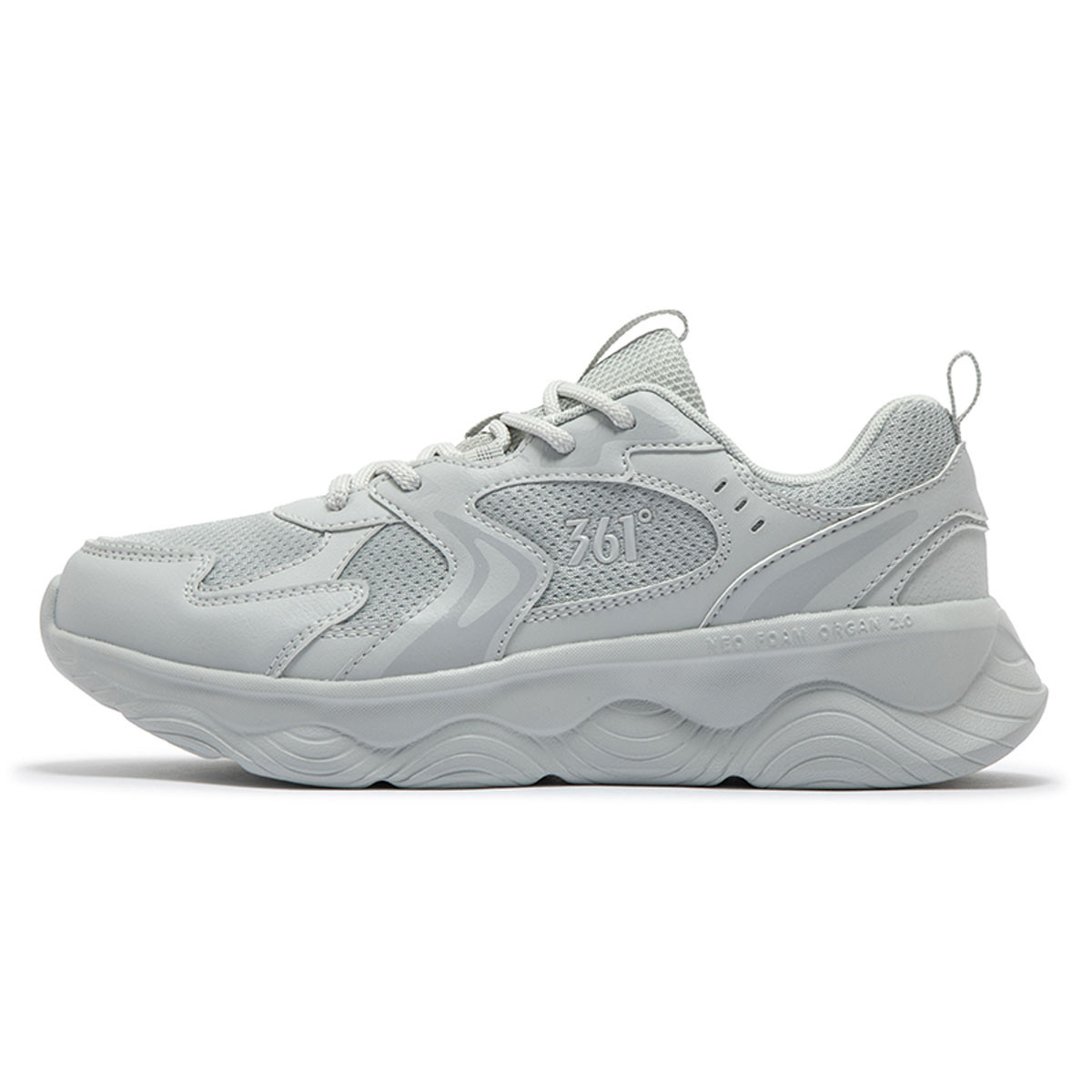 361° Cushioning Abrasion Resistant Cushioning, Wear Resistant Low top Casual City Commuting Running Shoes Women’s Gray