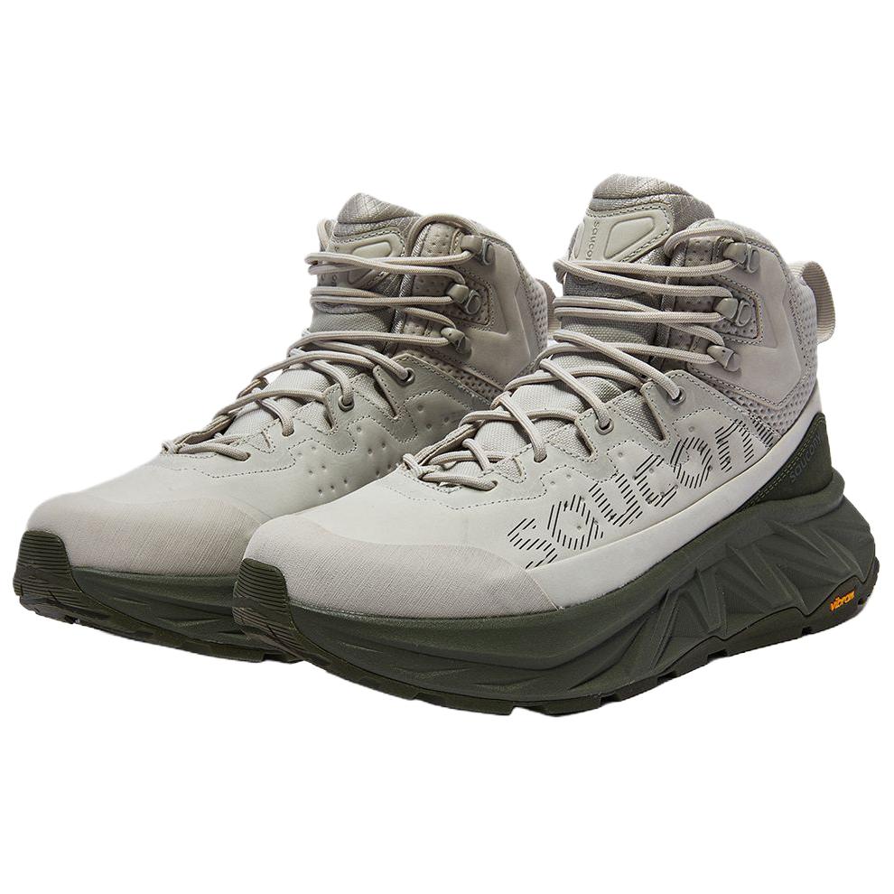 Saucony TRIGON ULTRA Speed Waterproof Rebound Mid top Running Shoes Unisex Gray