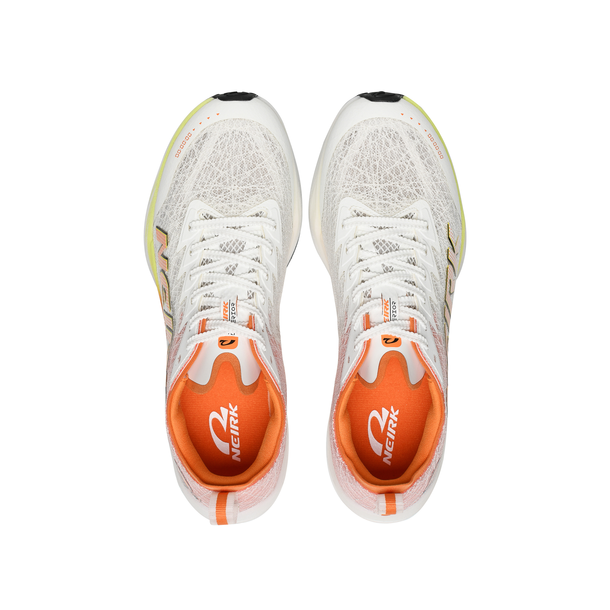 Neirk Running Shoes Unisex Icy Snow & Orange Glow