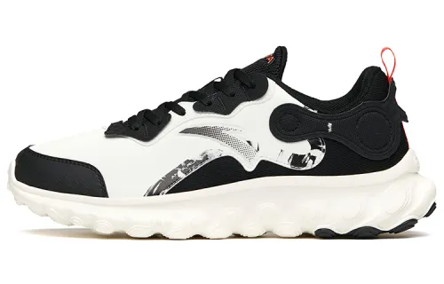 Anta Slip Resistant Abrasion Resistant Low top Running Shoes Men's White Black