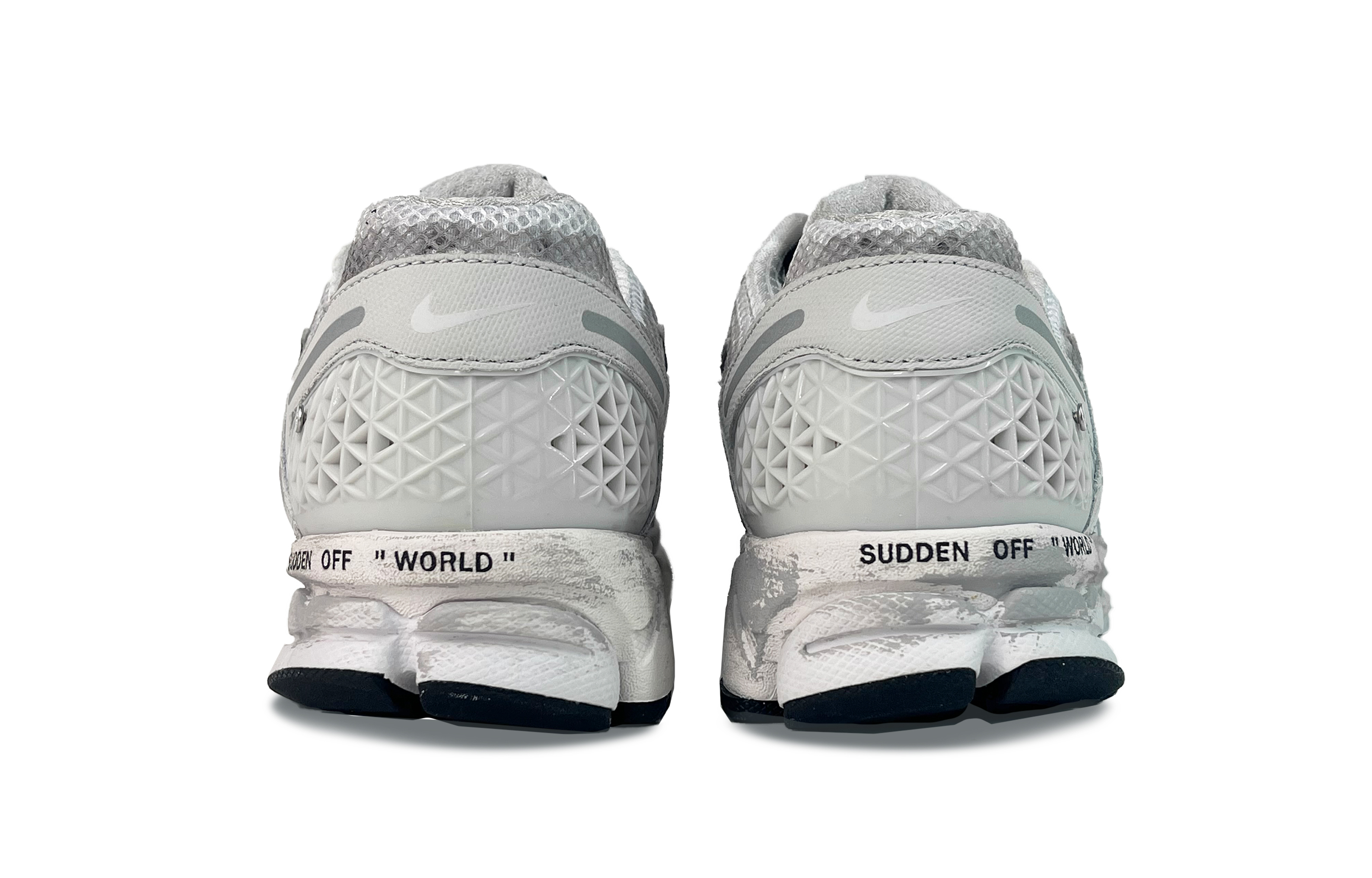 Nike Zoom Vomero 5 Slip Resistant Abrasion Resistant Low top Running Shoes Unisex White Gray