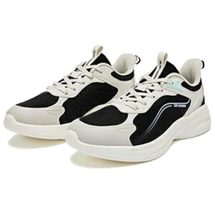 QIAODAN Versatile Cushioning, Wear Resistant Low top Running Shoes Women’s Black White