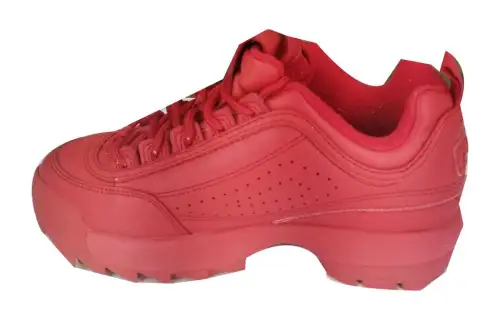 FILA Disruptor Comfortable Cushioning, Wear Resistant Low top Running Shoes Unisex Red