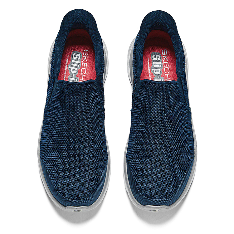 Skechers Slip Ins Slip on Flash Shoes Cushioning, Wear Resistant Low top Casual Shoes Men’s Marine Blue