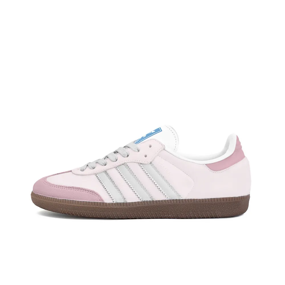 Adidas Originals SAMBA OG Textile, Synthetic Leather Low top Skateboard Shoes Unisex Pink White