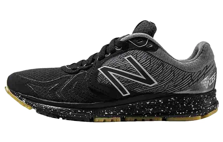 New Balance Fashion Textile, Synthetic Leather Cushioning Abrasion Resistant Low top Running Shoes Women's Black Gray