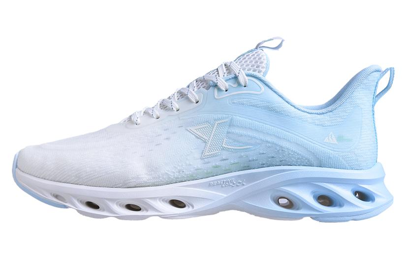XTEP Cushioning Slip Resistant Lightweight Low top Running Shoes Men’s White Blue