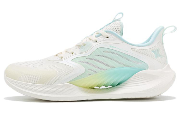 XTEP Chasing Wind 6.0 Cushioning Slip Resistant Abrasion Resistant Low top Running Shoes Women’s White Green