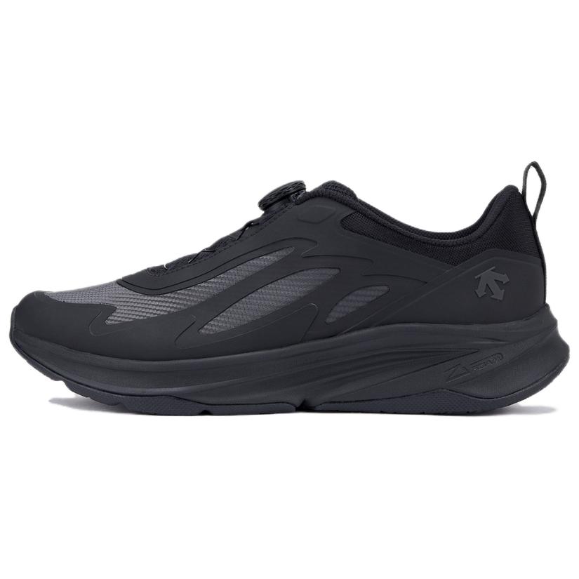 DESCENTE RUNNING Cushioning Abrasion Resistant Low top Running Shoes Unisex Black