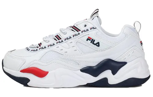 FILA Tracer Textile, Synthetic Leather Low top Casual Shoes Unisex White