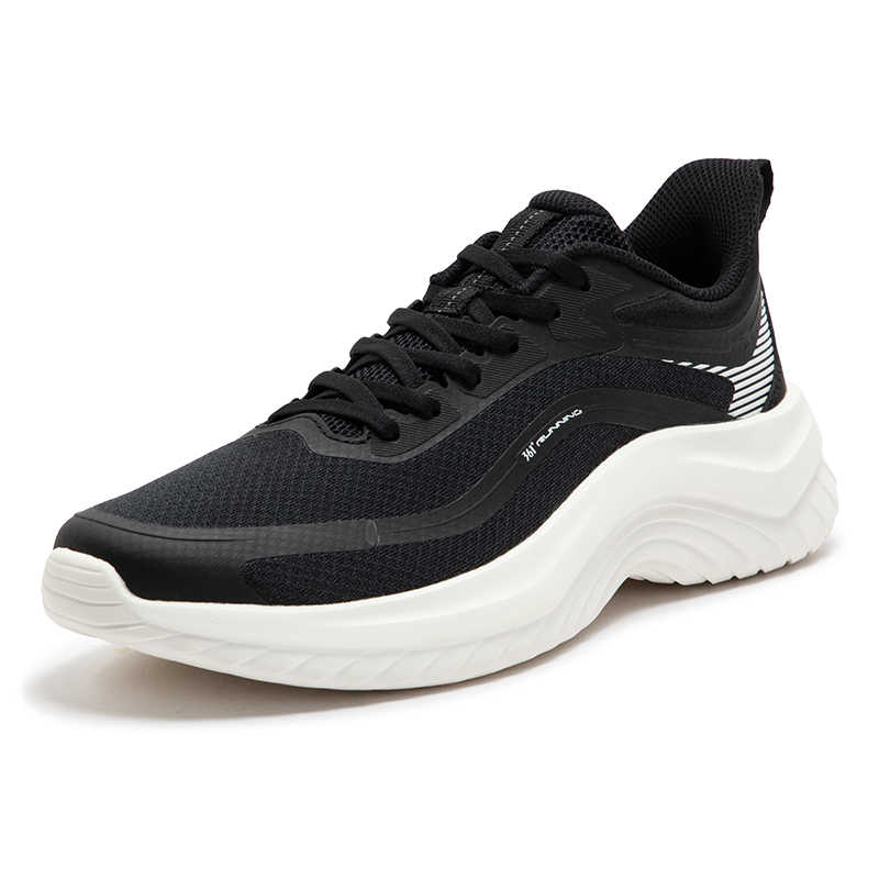 361° Abrasion Resistant Slip Resistant Low top Casual Running Shoes Men’s Black White