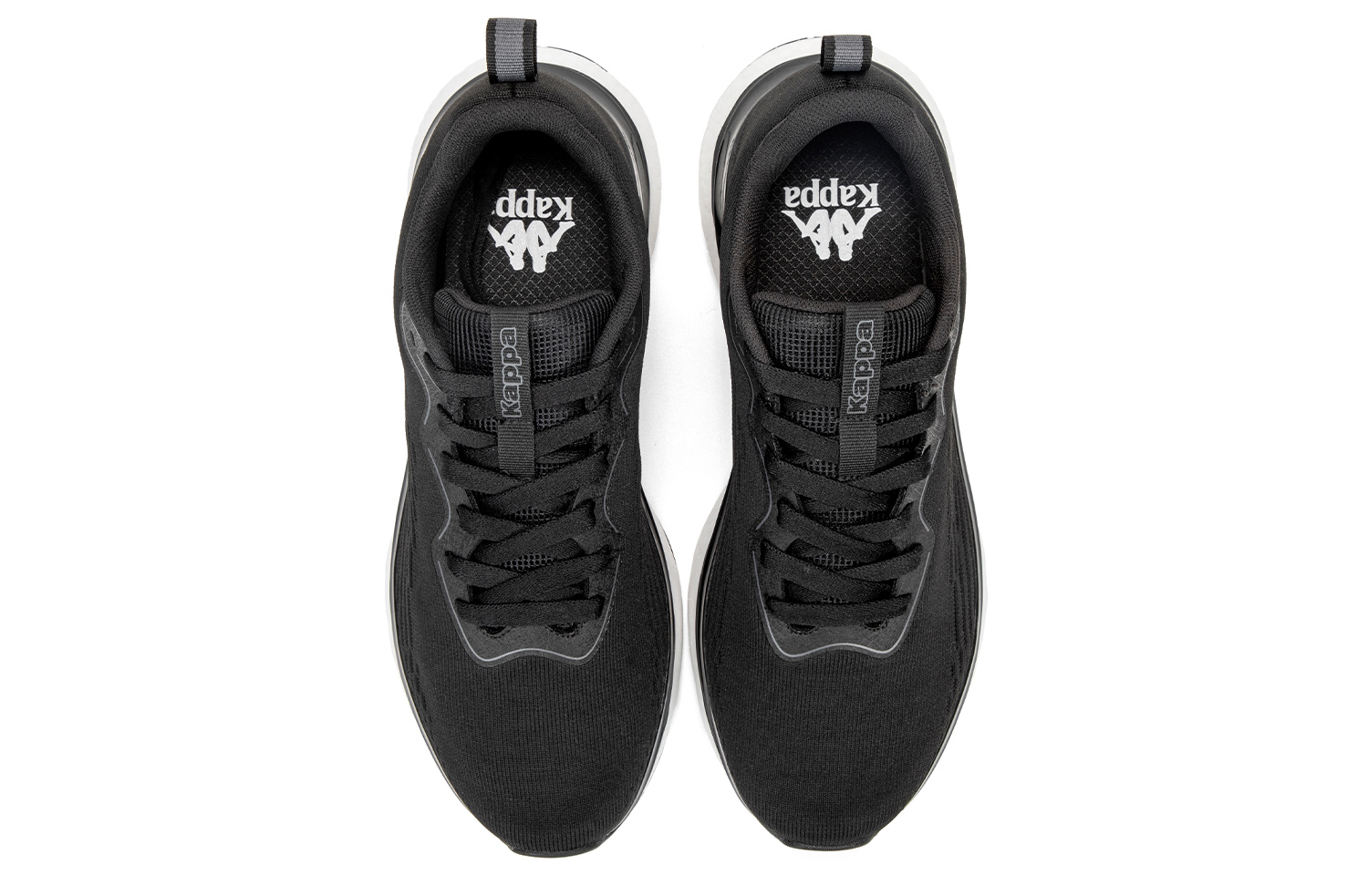 Kappa Abrasion Resistant Slip Resistant Low top Running Shoes Unisex Black