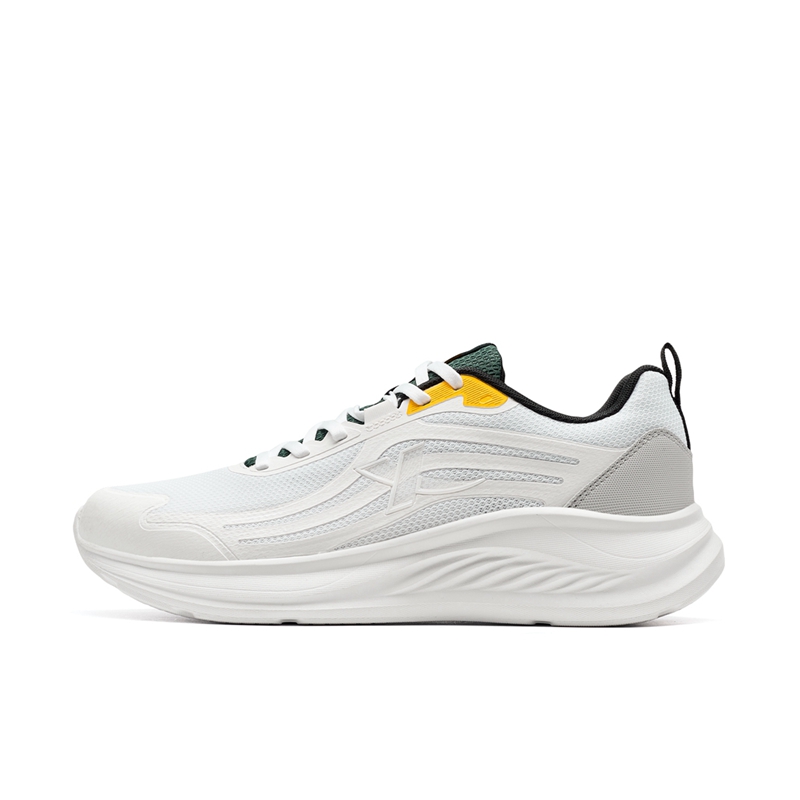 XTEP Cushioning Breathable Support Low top Casual City Commuting Running Shoes Men’s White