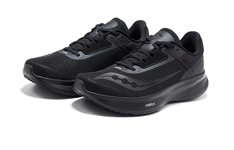 Saucony VESSEL Vite Lightweight Cushioning Breathable Low top Running Shoes Unisex Black