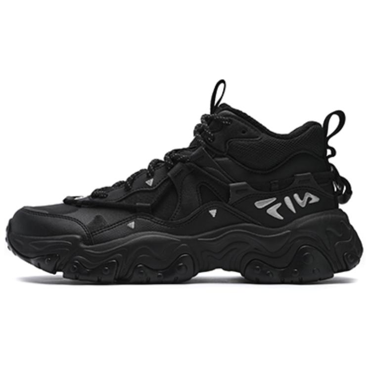 FILA FLUID 5 Abrasion Resistant Mid top Casual City Commuting Running Shoes Men's Black