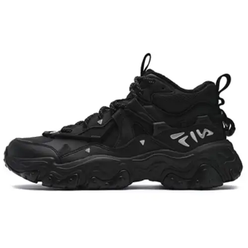 FILA FLUID 5 Abrasion Resistant Mid top Casual City Commuting Running Shoes Men's Black