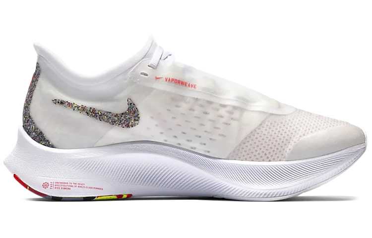 Женские кроссовки Nike Zoom Fly 3 (белые) — фото 2