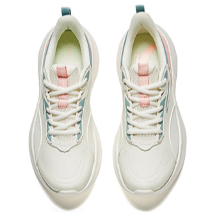 Anta Textile, Synthetic Leather Slip Resistant, Abrasion Resistant, Breathable Low top Running Shoes Women’s White
