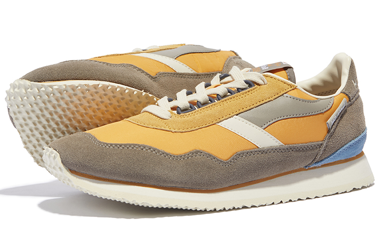 Norman Walsh Abrasion Resistant Lightweight Wear resistant And Lightweight Low top Running Shoes Unisex Gray Yellow