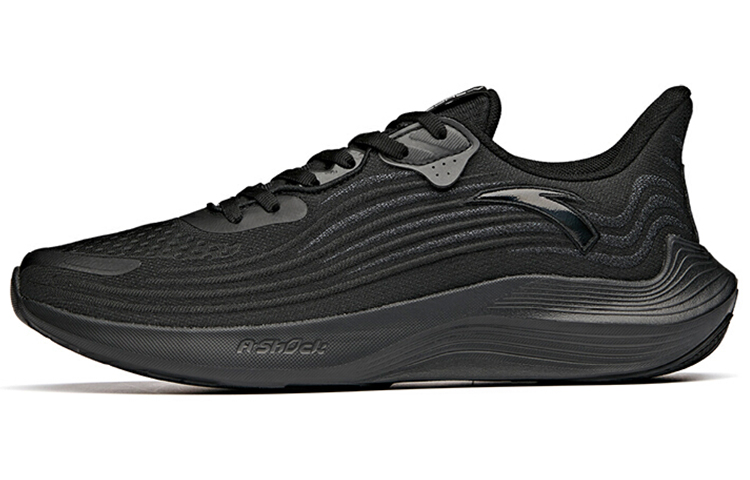 Anta DuCi1 Cushioning Slip Resistant Abrasion Resistant Lightweight Low top Running Shoes Men's Black
