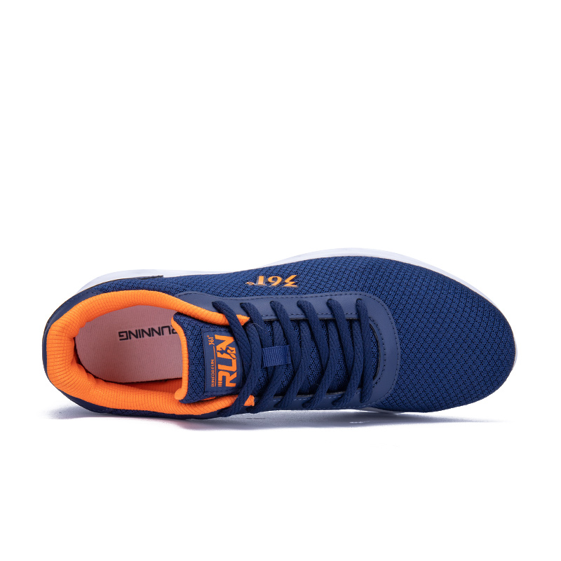 361° Cushioning Slip Resistant Breathable Low top Running Shoes Men’s Blue Orange
