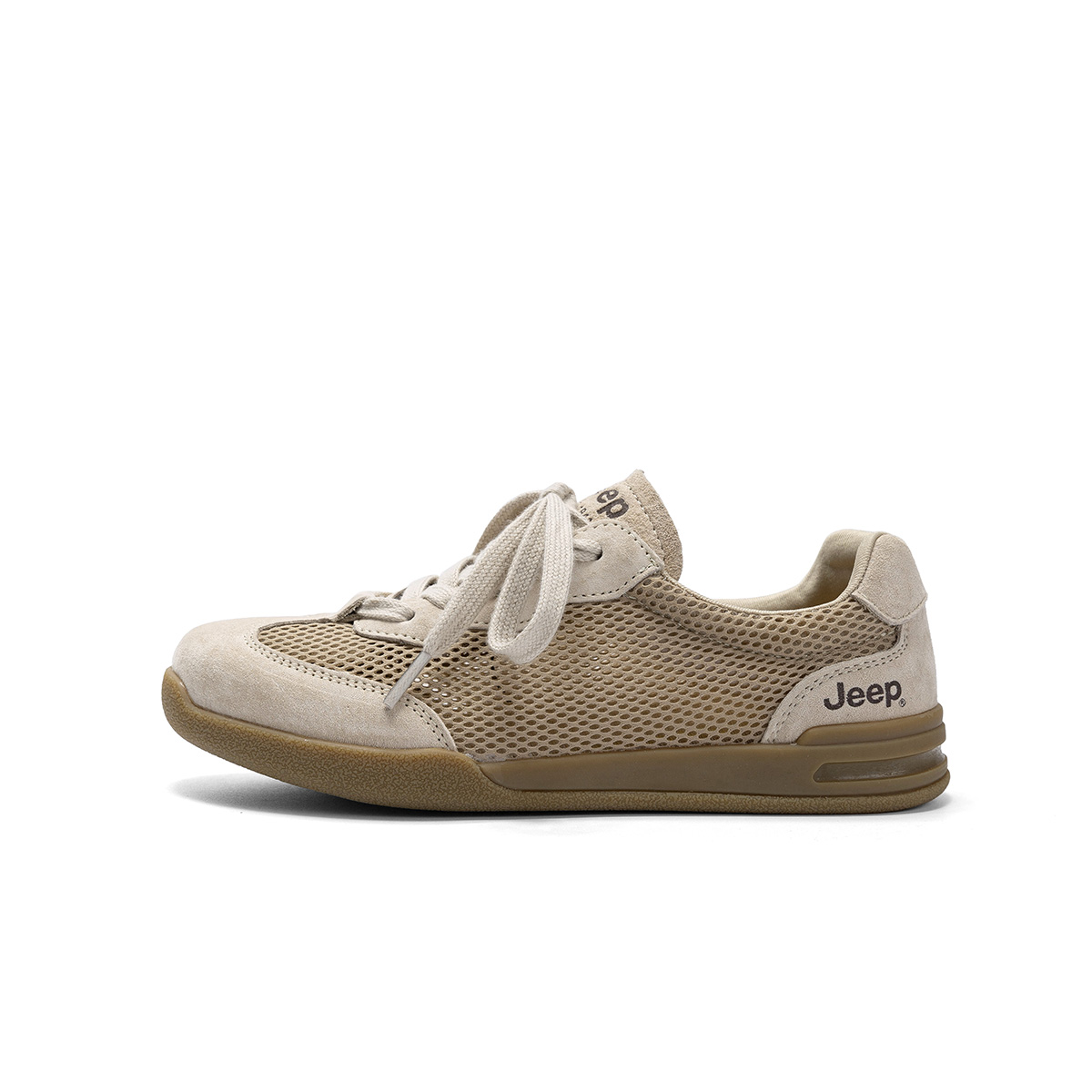 Jeep Textile, Pigskin Low top Casual Running Shoes Women's Gray
