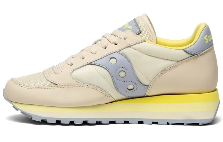 Saucony Jazz Triple Blossom Low top Running Shoes Women's White Blue Yellow Standard M
