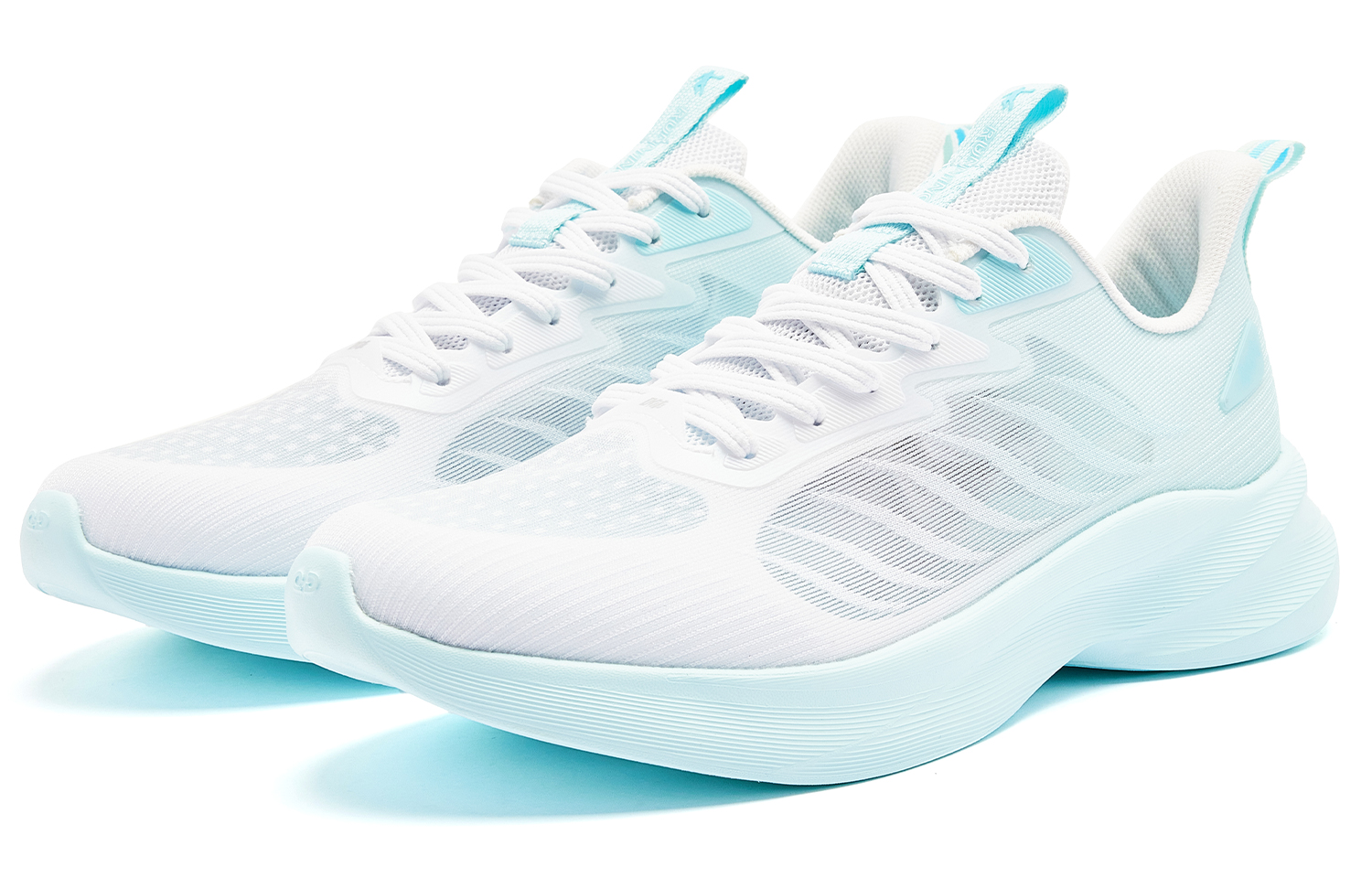 QIAODAN Light Speed LITE Breathable And Lightweight Low top Q LITESPEED Technology Running Shoes Men’s White Blue