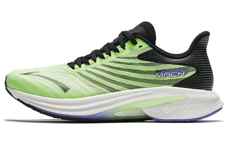 Anta MACH 4.0 Cushioning Slip Resistant Abrasion Resistant Rebound Low top Running Shoes Men’s Green Black