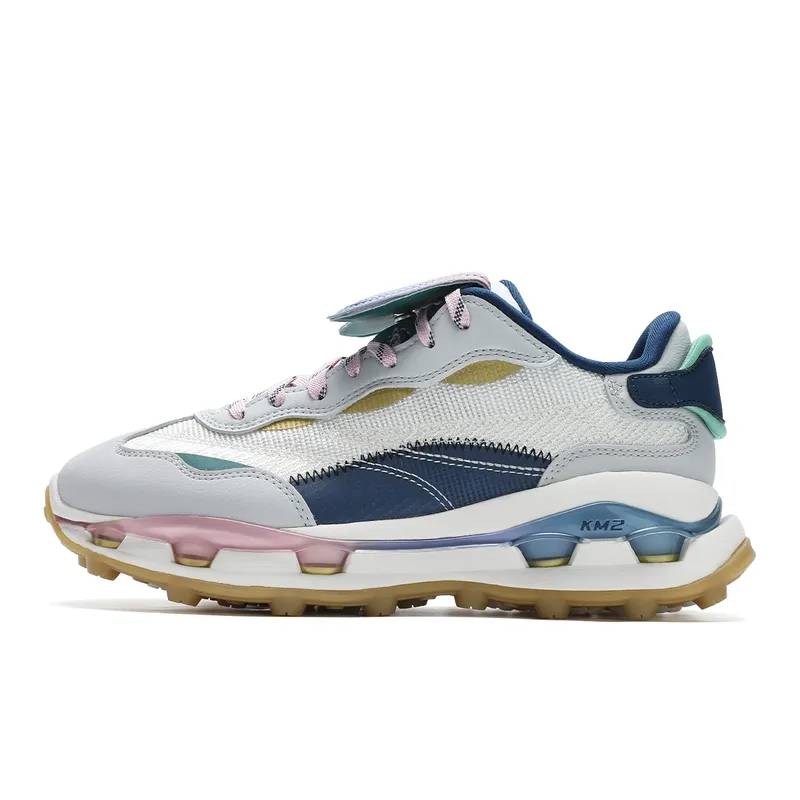 FILA KM2 Po Casual Shoes Women's Milk White Lunar Rock Gray