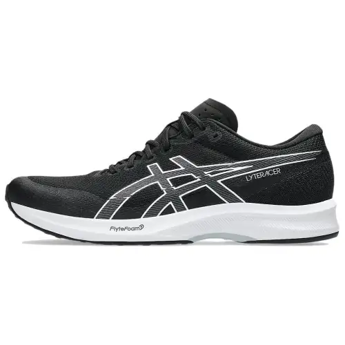 ASICS LYTERACER 6 Abrasion Resistant Abrasion Resistant Low top Training Running Shoes Men's Black White