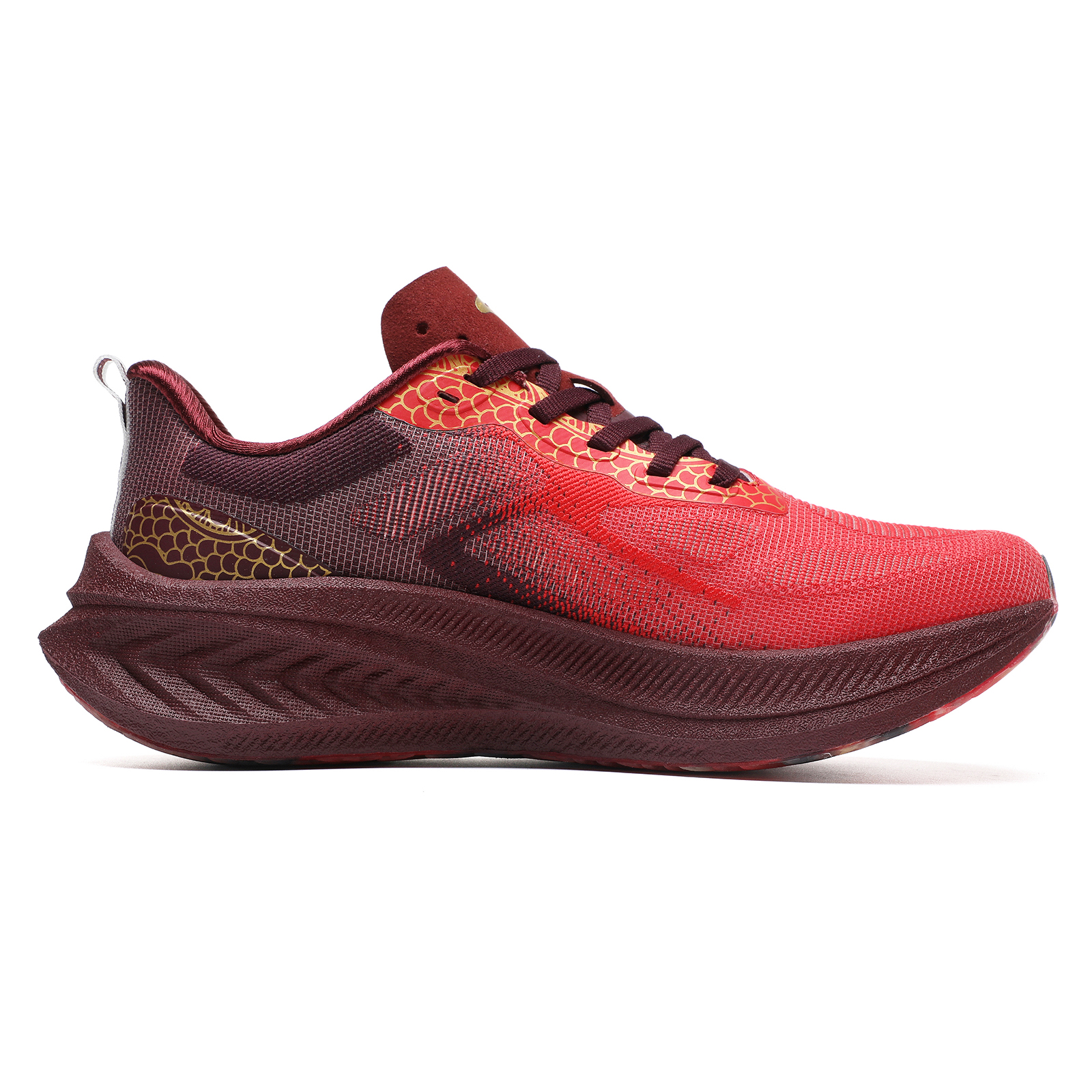 TREEPERI Running Shoes Unisex Low Top Red/White