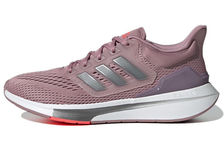 Adidas EQ21 Run Comfortable Fabric Abrasion Resistant Low top Casual Running Shoes Women's Pink
