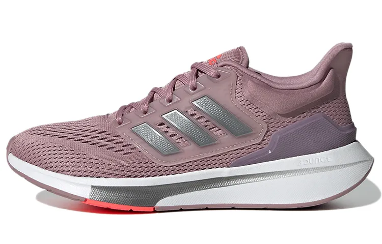 Adidas EQ21 Run Comfortable Fabric Abrasion Resistant Low top Casual Running Shoes Women's Pink