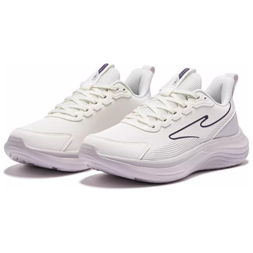 Erke Slip Resistant Abrasion Resistant Low top Casual Running Shoes Women’s White Purple